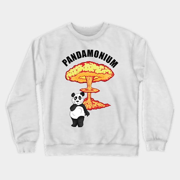 PANDAMONIUM Crewneck Sweatshirt by Barnyardy